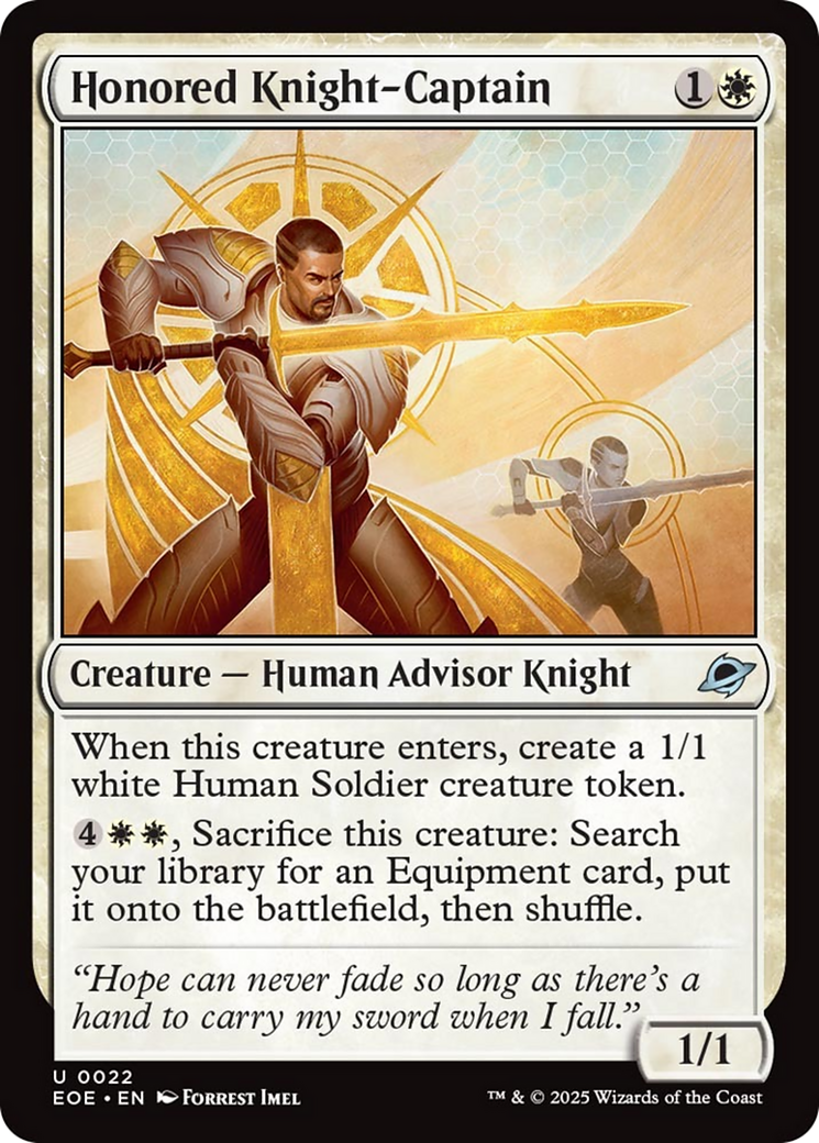 Honored Knight-Captain [Edge of Eternities] | Gear Gaming Fayetteville