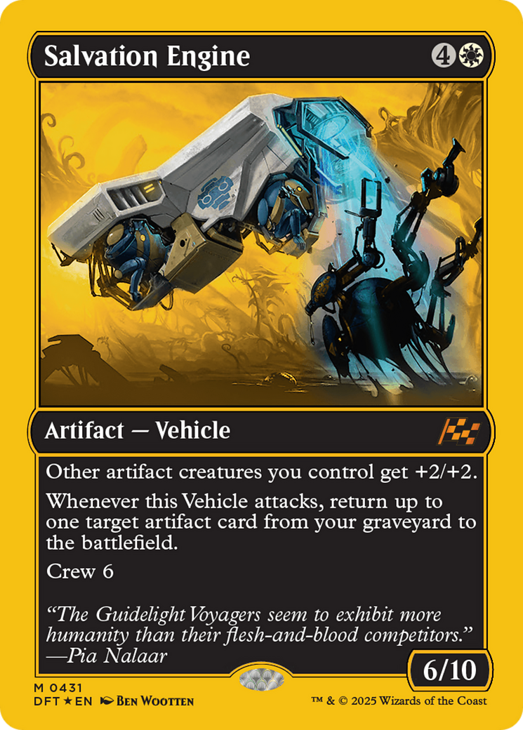 Salvation Engine (First-Place Foil) [Aetherdrift] | Gear Gaming Fayetteville