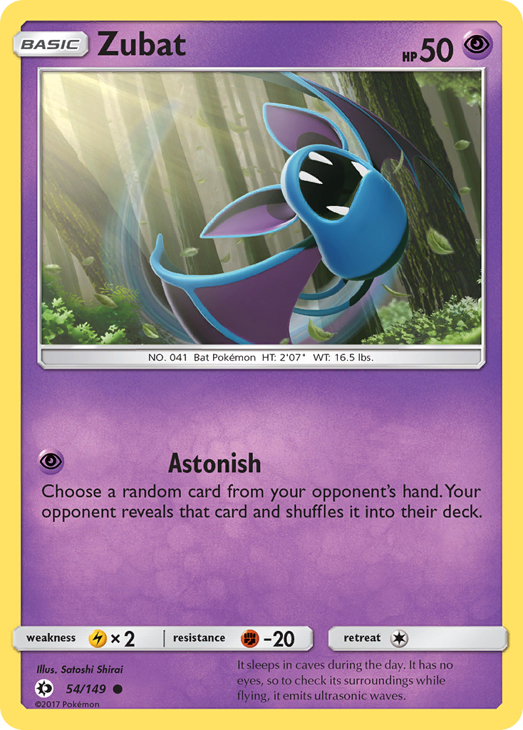 Zubat (54/149) [Sun & Moon: Base Set] | Gear Gaming Fayetteville