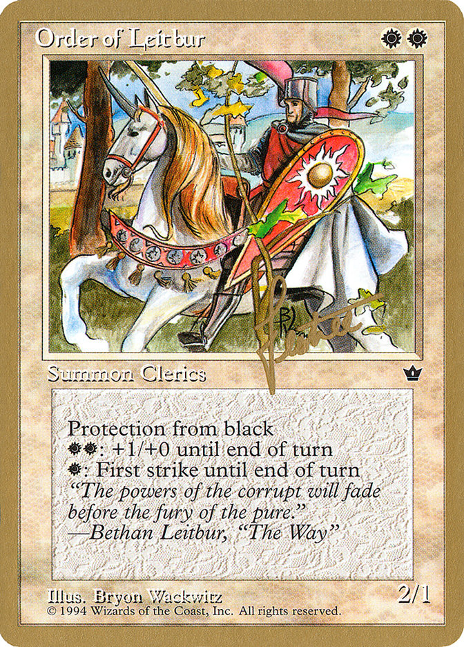 Order of Leitbur (Male) (Bertrand Lestree) [Pro Tour Collector Set] | Gear Gaming Fayetteville