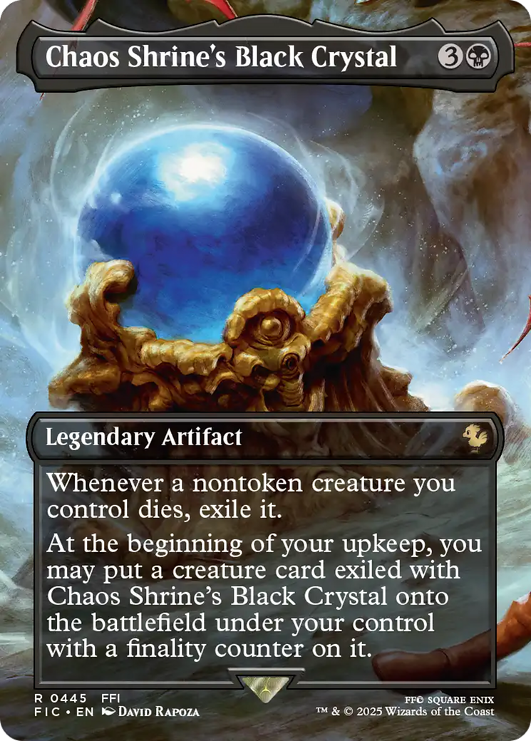 Chaos Shrine's Black Crystal (Borderless) [FINAL FANTASY Commander] | Gear Gaming Fayetteville