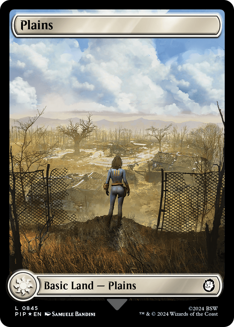 Plains (0845) (Surge Foil) [Fallout] | Gear Gaming Fayetteville