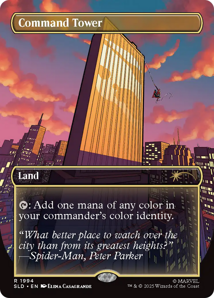 Command Tower (1994) (Rainbow Foil) [Secret Lair Drop Series] | Gear Gaming Fayetteville