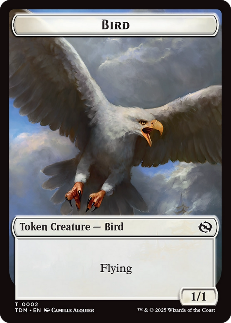 Spider // Bird Double-Sided Token [Tarkir: Dragonstorm Commander Tokens] | Gear Gaming Fayetteville