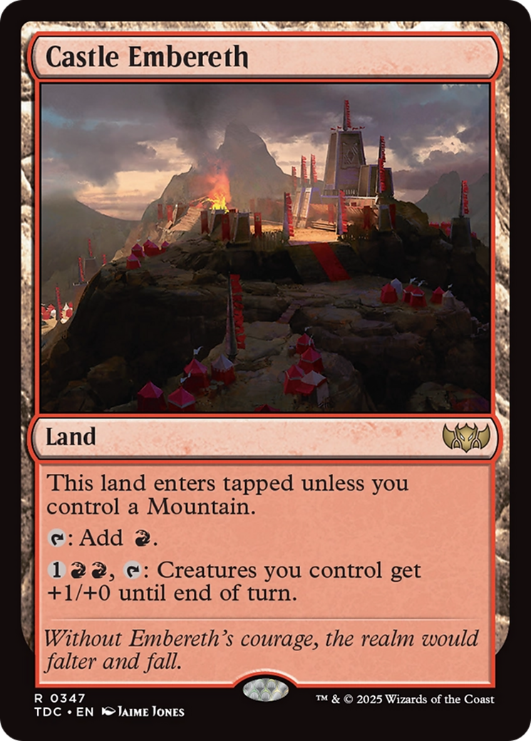 Castle Embereth [Tarkir: Dragonstorm Commander] | Gear Gaming Fayetteville