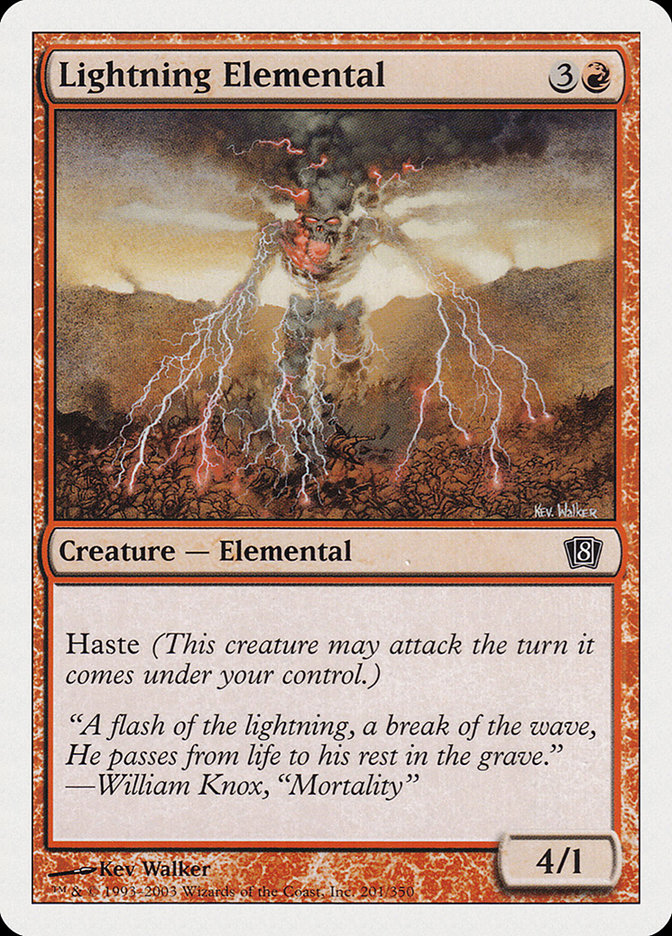 Lightning Elemental [Eighth Edition] | Gear Gaming Fayetteville