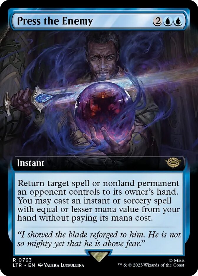Press the Enemy (Extended Art) (Surge Foil) [The Lord of the Rings: Tales of Middle-Earth] | Gear Gaming Fayetteville