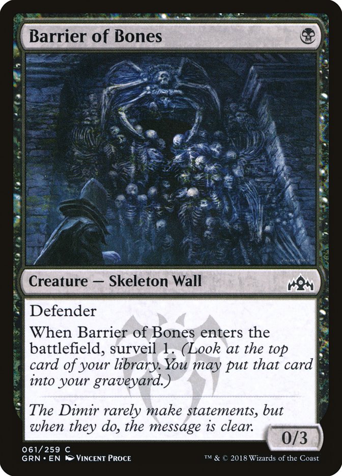 Barrier of Bones [Guilds of Ravnica] | Gear Gaming Fayetteville