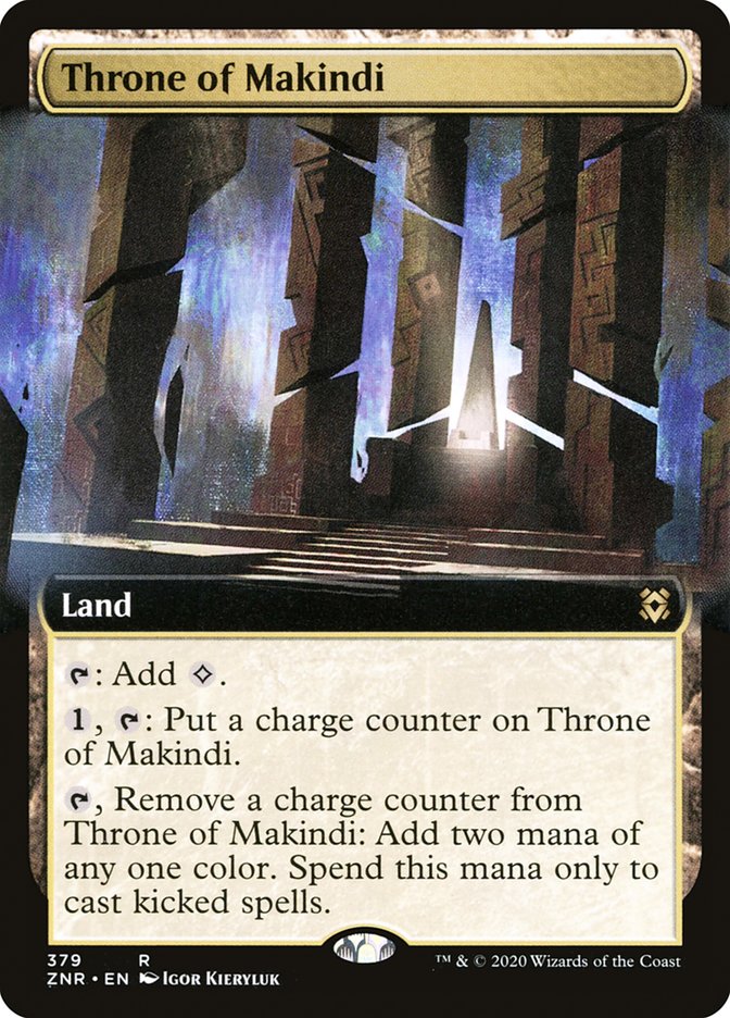 Throne of Makindi (Extended Art) [Zendikar Rising] | Gear Gaming Fayetteville
