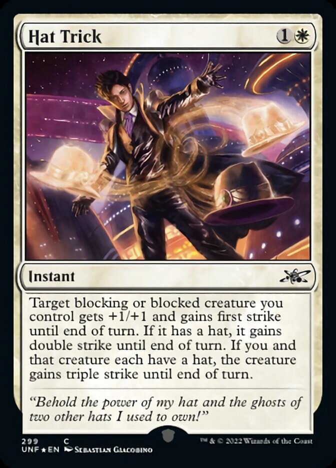 Hat Trick (Galaxy Foil) [Unfinity] | Gear Gaming Fayetteville