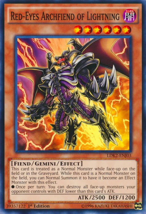 Red-Eyes Archfiend of Lightning [LDK2-ENJ03] Common | Gear Gaming Fayetteville