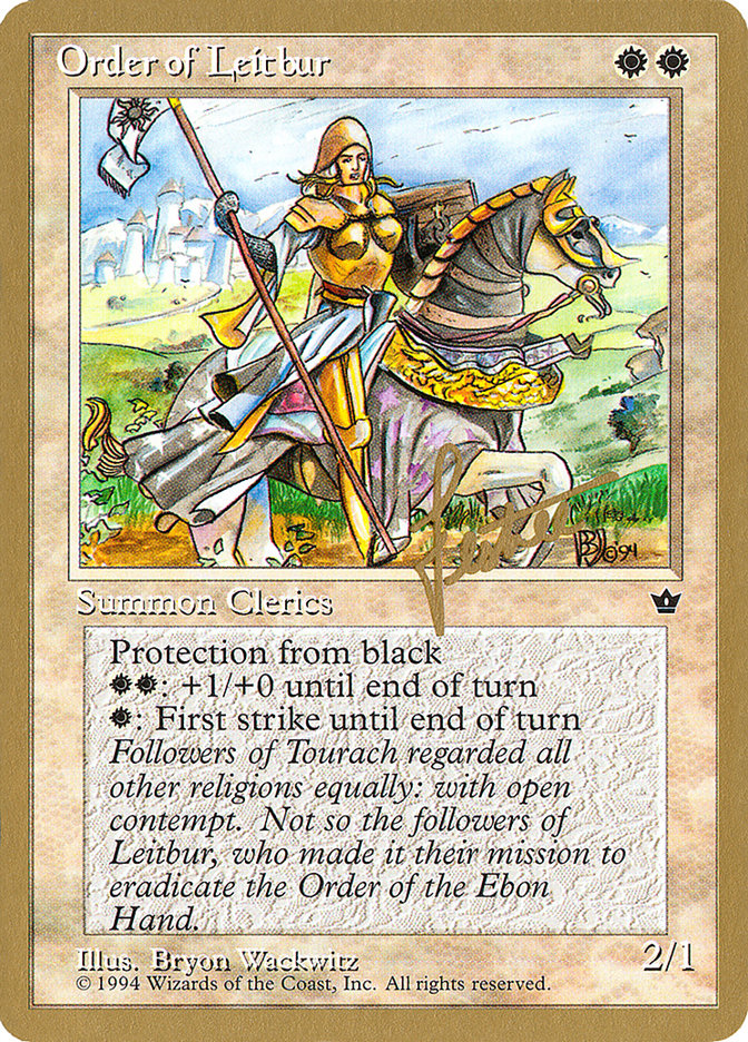 Order of Leitbur (Female) (Bertrand Lestree) [Pro Tour Collector Set] | Gear Gaming Fayetteville