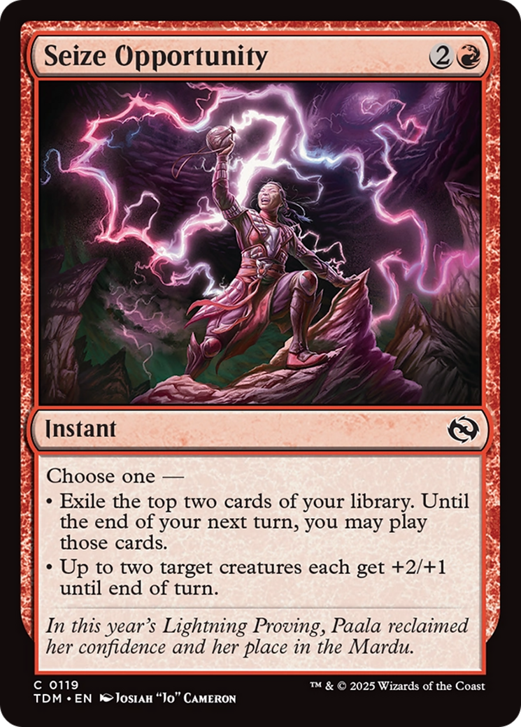 Seize Opportunity [Tarkir: Dragonstorm] | Gear Gaming Fayetteville