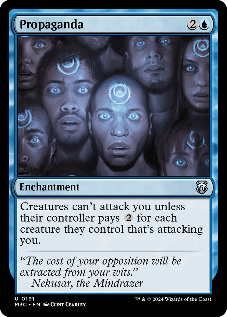 Propaganda (Ripple Foil) [Modern Horizons 3 Commander] | Gear Gaming Fayetteville