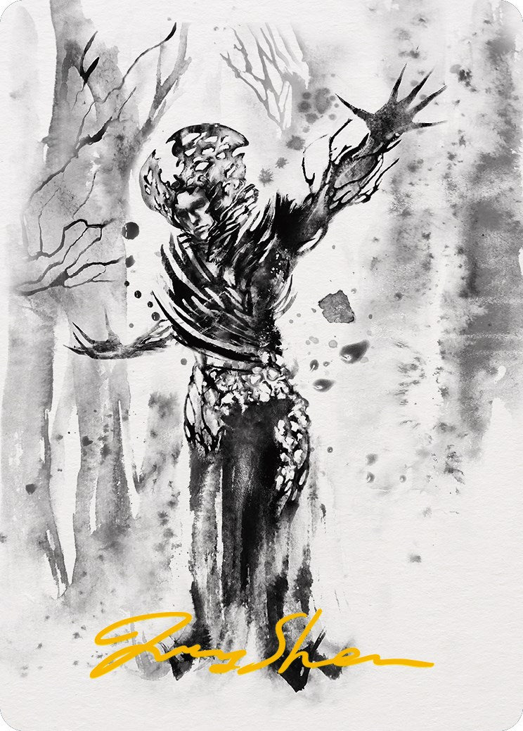 Rustvine Cultivator Art Card (Gold-Stamped Signature) [Phyrexia: All Will Be One Art Series] | Gear Gaming Fayetteville
