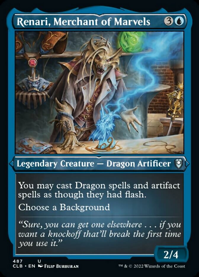Renari, Merchant of Marvels (Foil Etched) [Commander Legends: Battle for Baldur's Gate] | Gear Gaming Fayetteville