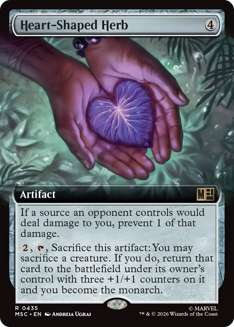 Heart-Shaped Herb (Extended Art) [Marvel Super Heroes Commander] | Gear Gaming Fayetteville