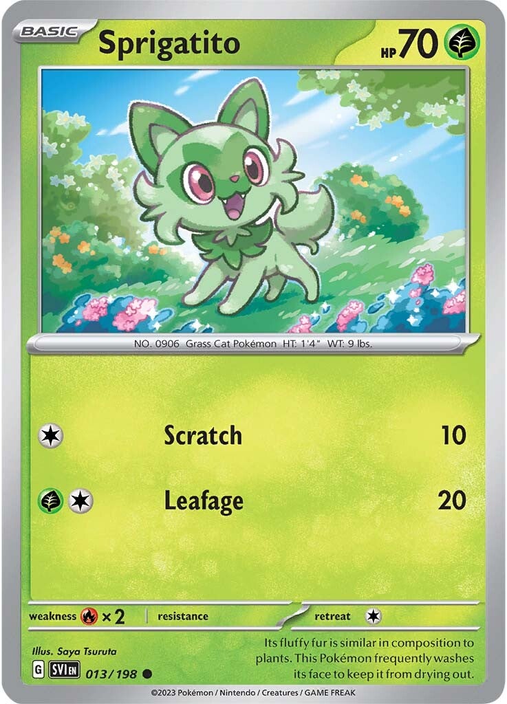 Sprigatito (013/198) [Scarlet & Violet: Base Set] | Gear Gaming Fayetteville