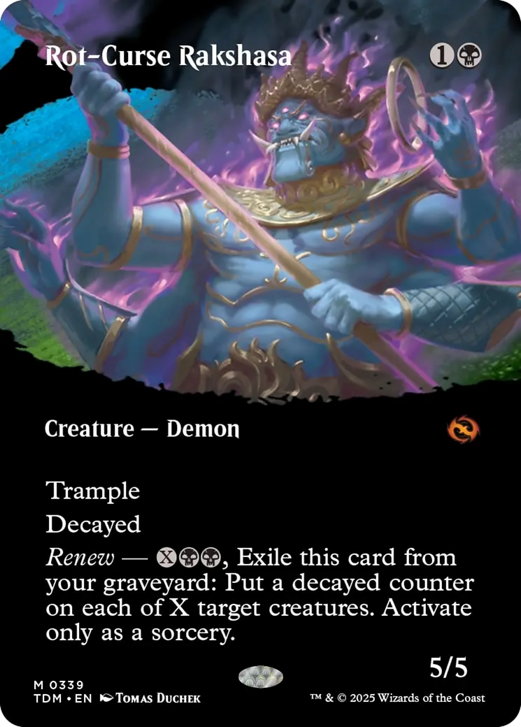 Rot-Curse Rakshasa (Borderless) [Tarkir: Dragonstorm] | Gear Gaming Fayetteville