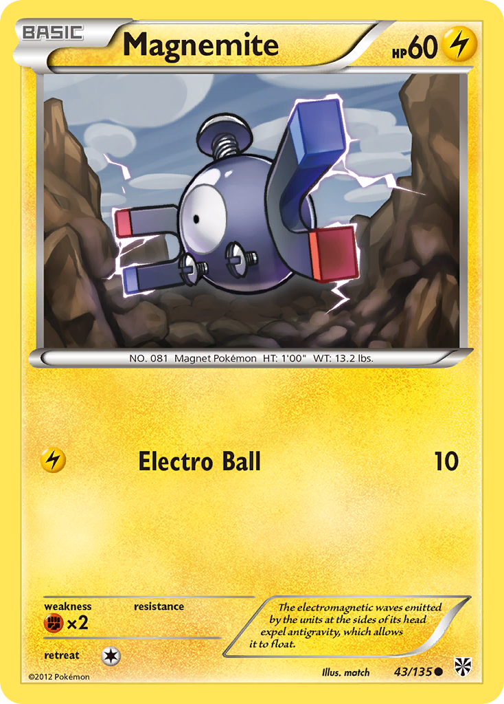 Magnemite (43/135) [Black & White: Plasma Storm] | Gear Gaming Fayetteville