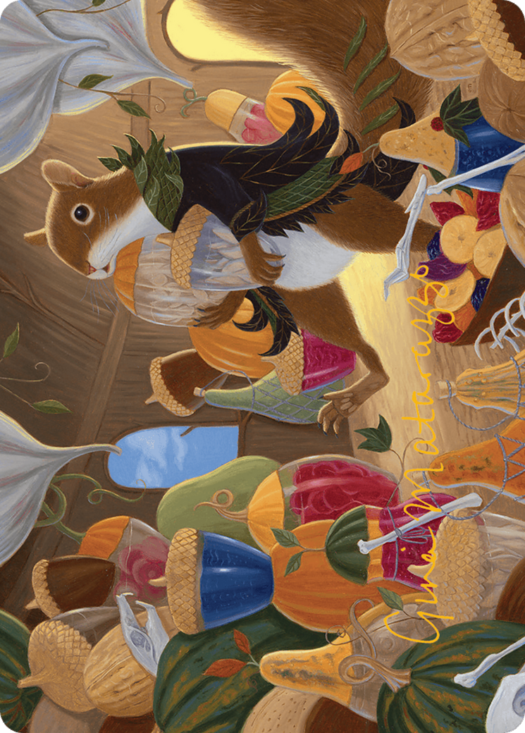 Stocking the Pantry Art Card (Gold-Stamped Signature) [Bloomburrow Art Series] | Gear Gaming Fayetteville