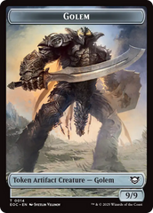 Elemental (0007) // Golem (0014) Double-Sided Token [Edge of Eternities Commander Tokens] | Gear Gaming Fayetteville