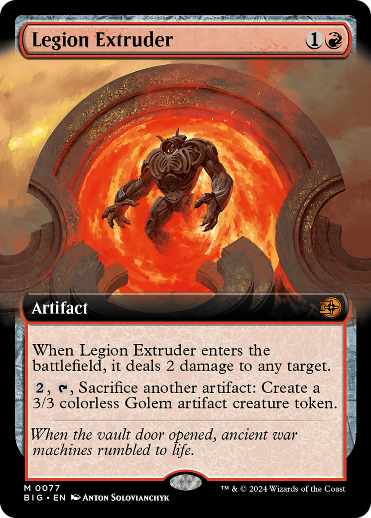Legion Extruder (Extended Art) [Outlaws of Thunder Junction: The Big Score] | Gear Gaming Fayetteville