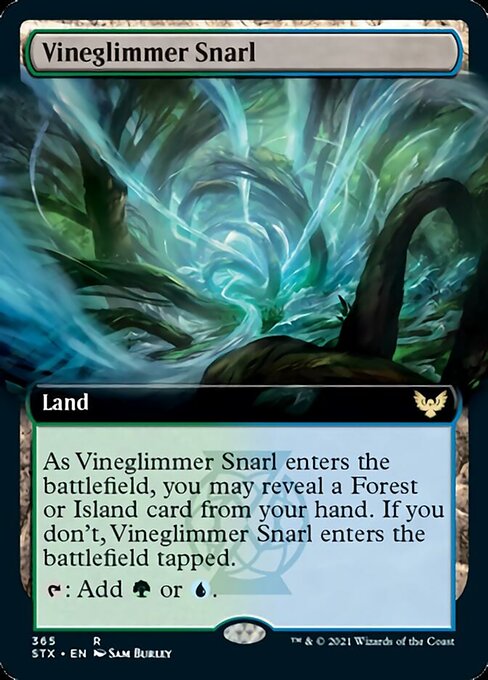 Vineglimmer Snarl (Extended Art) [Strixhaven: School of Mages] | Gear Gaming Fayetteville