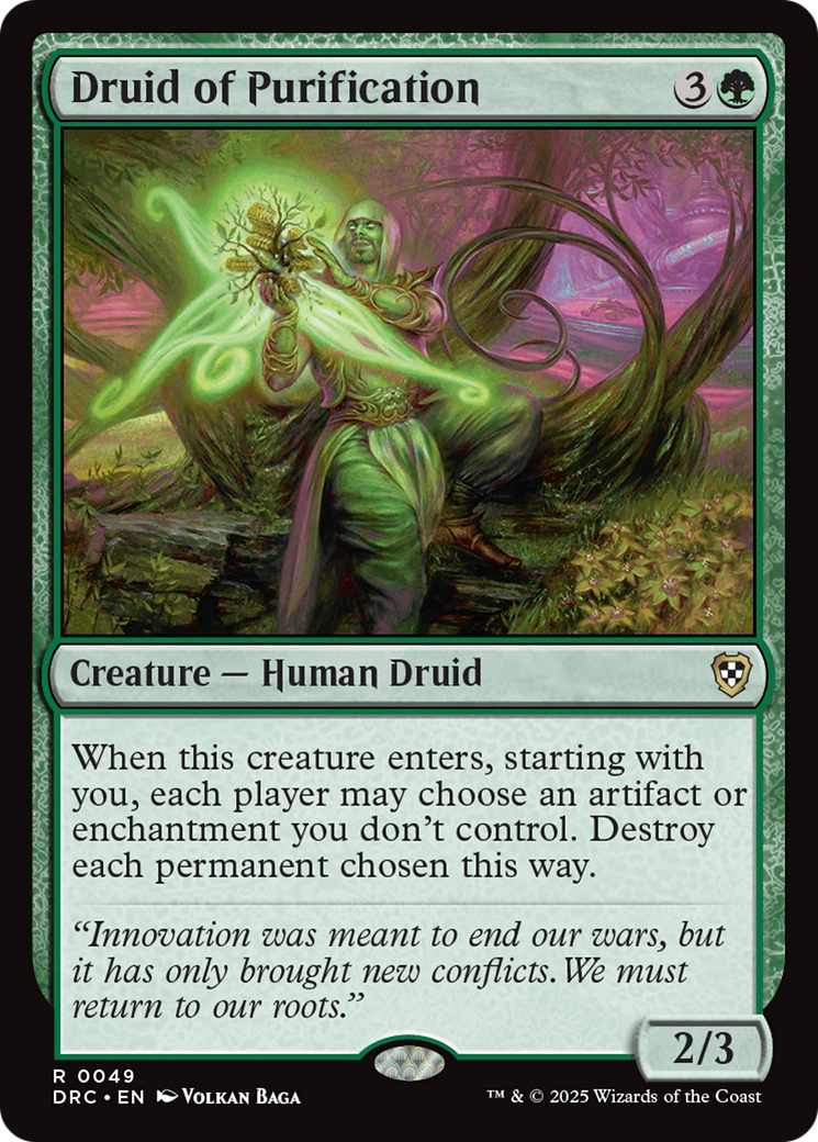 Druid of Purification [Aetherdrift Commander] | Gear Gaming Fayetteville