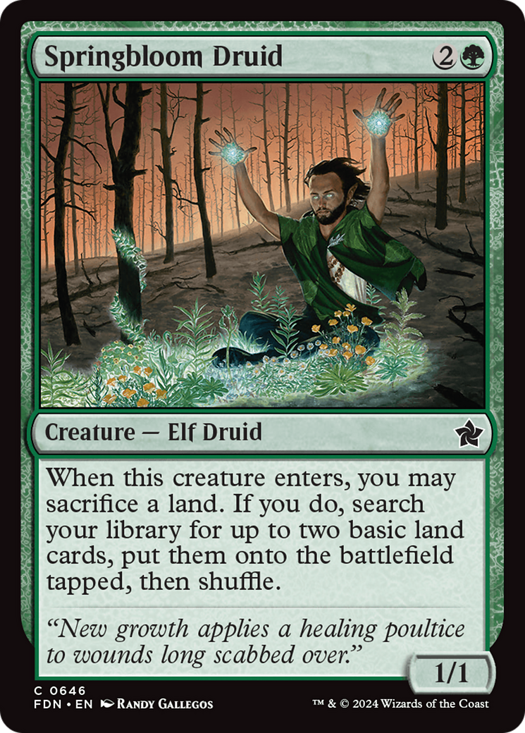 Springbloom Druid [Foundations] | Gear Gaming Fayetteville