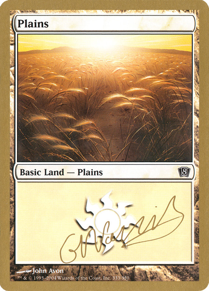 Plains (gn333) (Gabriel Nassif) [World Championship Decks 2004] | Gear Gaming Fayetteville