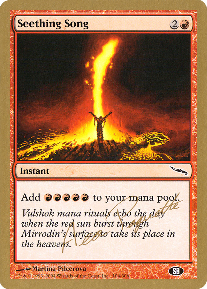 Seething Song (Aeo Paquette) (SB) [World Championship Decks 2004] | Gear Gaming Fayetteville