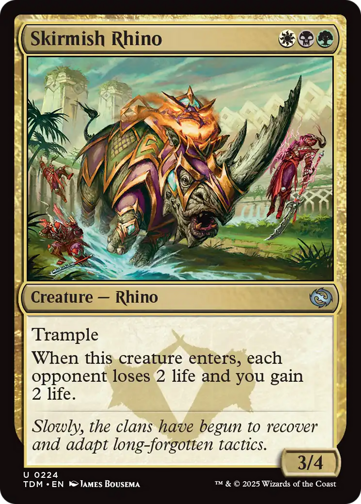 Skirmish Rhino (224) [Tarkir: Dragonstorm] | Gear Gaming Fayetteville