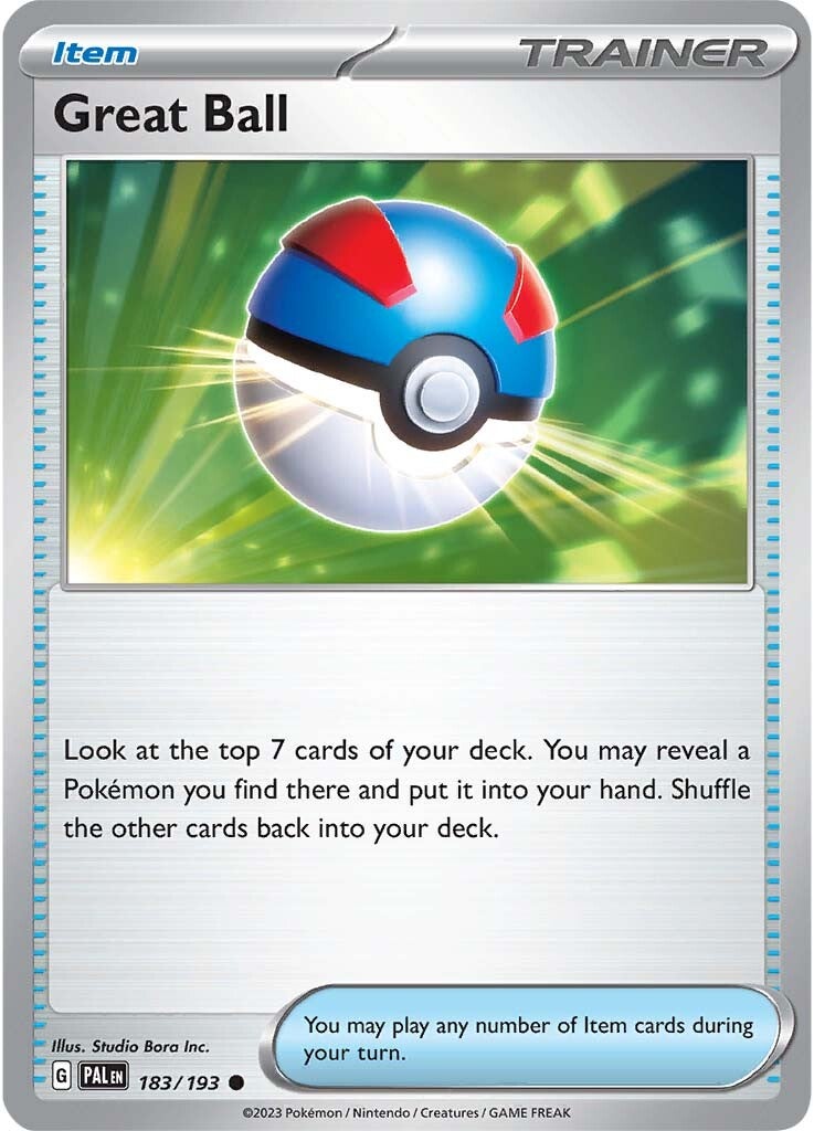 Great Ball (183/193) [Scarlet & Violet: Paldea Evolved] | Gear Gaming Fayetteville