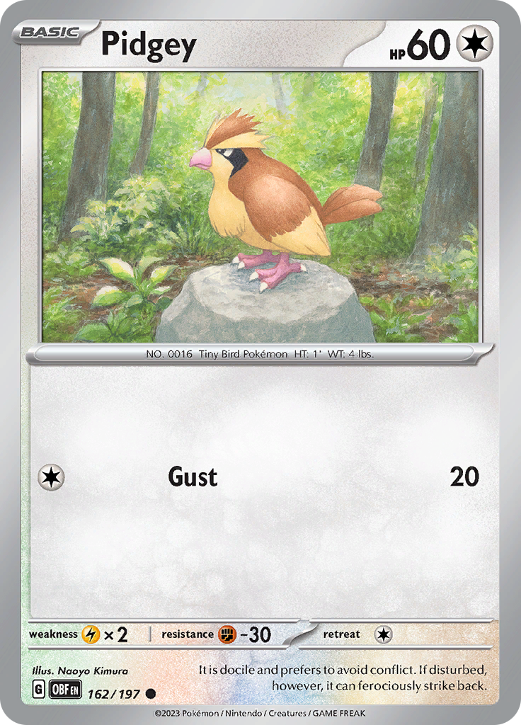 Pidgey (162/197) [Scarlet & Violet: Obsidian Flames] | Gear Gaming Fayetteville