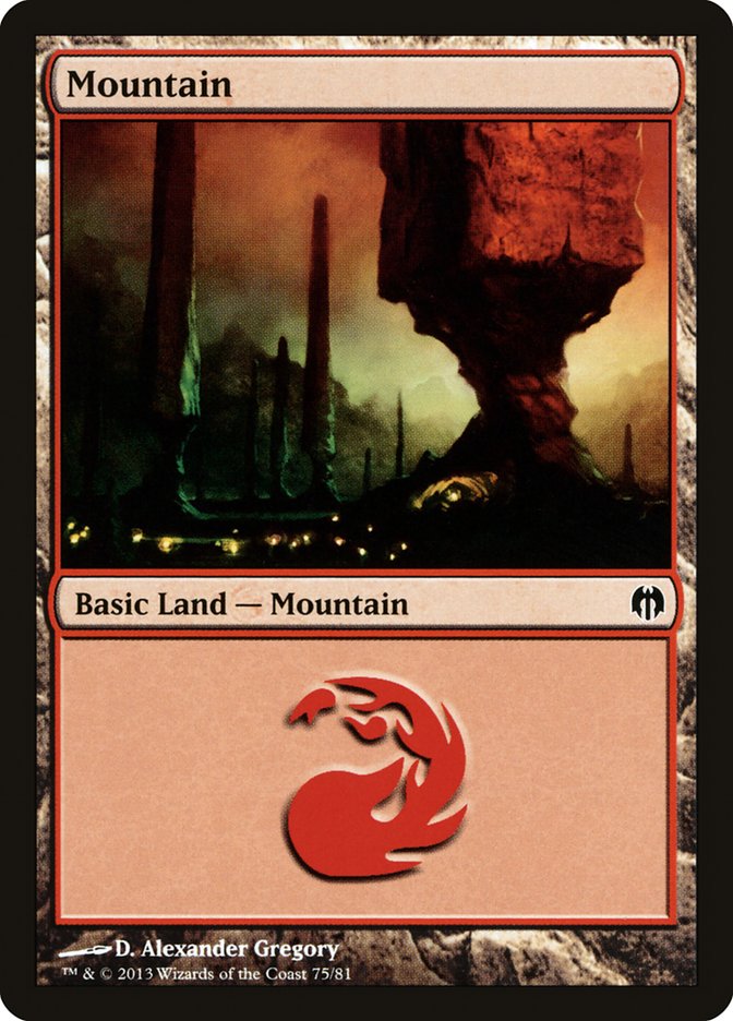 Mountain (75) [Duel Decks: Heroes vs. Monsters] | Gear Gaming Fayetteville