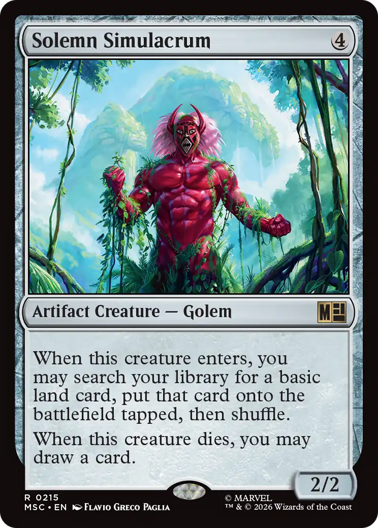 Solemn Simulacrum [Marvel Super Heroes Commander] | Gear Gaming Fayetteville