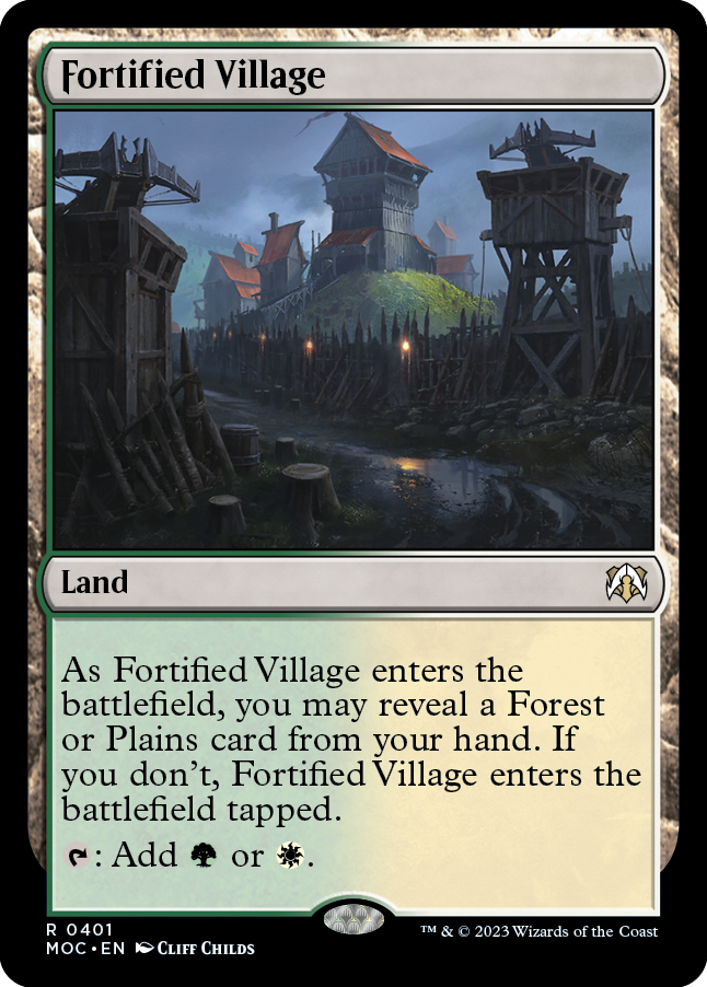 Fortified Village [March of the Machine Commander] | Gear Gaming Fayetteville