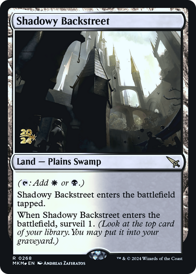 Shadowy Backstreet [Murders at Karlov Manor Prerelease Promos] | Gear Gaming Fayetteville