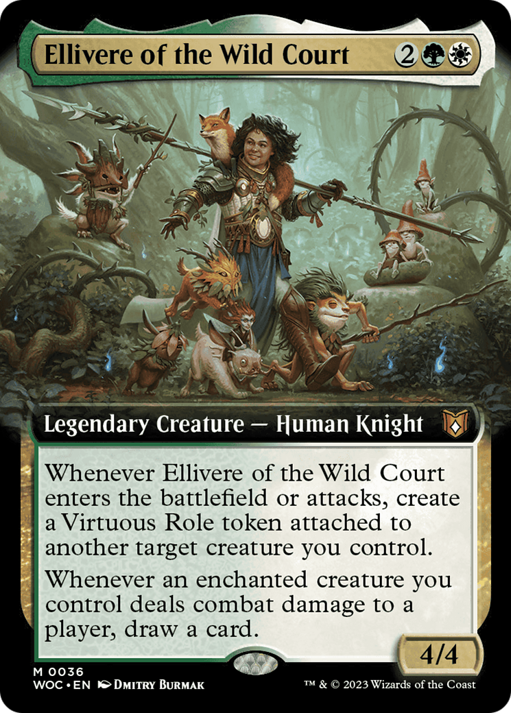 Ellivere of the Wild Court (Extended Art) [Wilds of Eldraine Commander] | Gear Gaming Fayetteville