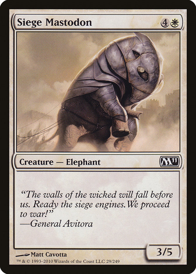 Siege Mastodon [Magic 2011] | Gear Gaming Fayetteville