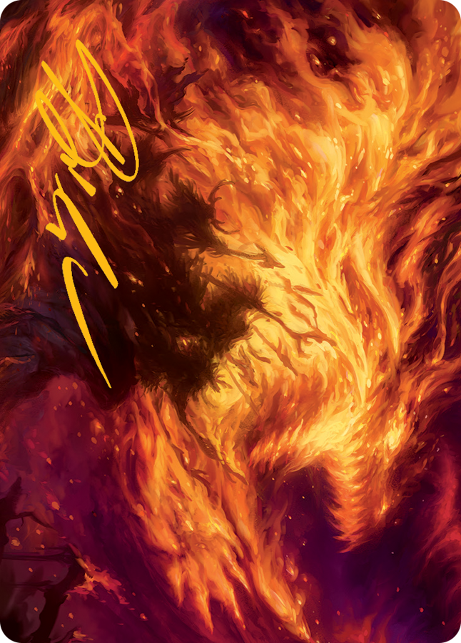 Stoke the Flames Art Card (Gold-Stamped Signature) [March of the Machine Art Series] | Gear Gaming Fayetteville