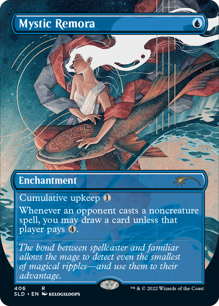 Mystic Remora (Borderless) [Secret Lair Drop Series] | Gear Gaming Fayetteville