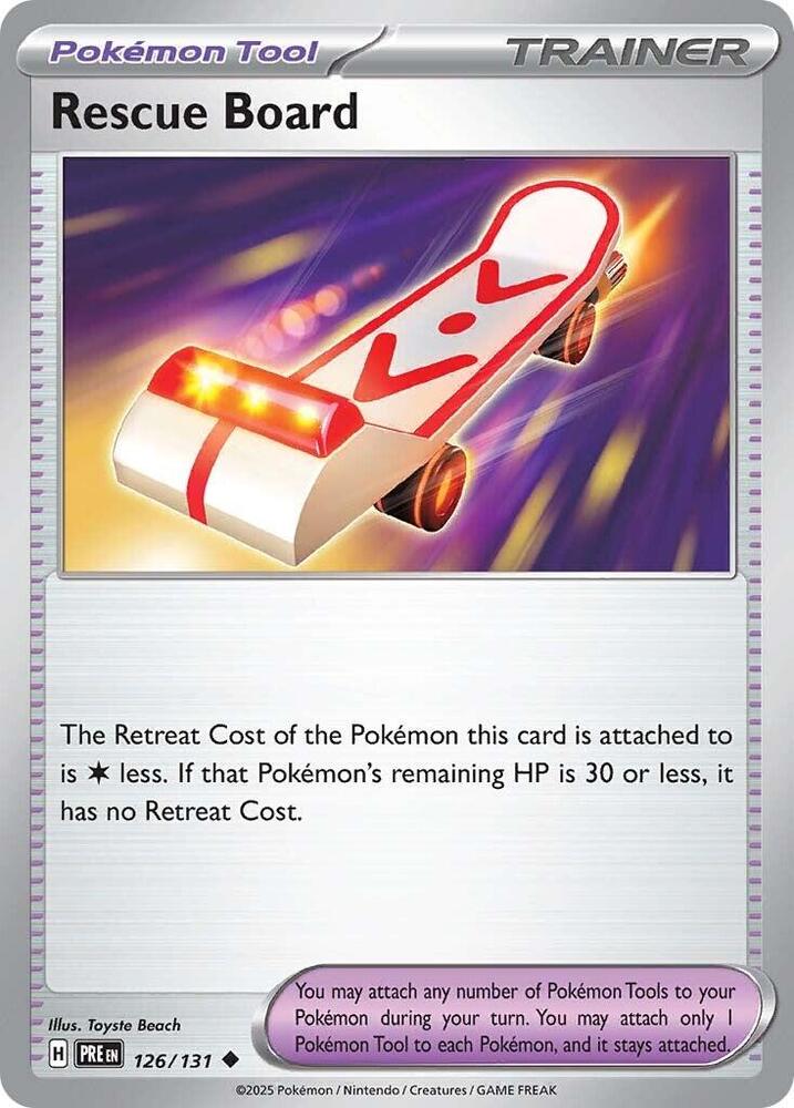 Rescue Board (126/131) [Scarlet & Violet: Prismatic Evolutions] | Gear Gaming Fayetteville