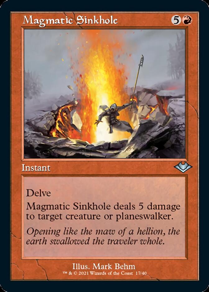 Magmatic Sinkhole (Retro Foil Etched) [Modern Horizons] | Gear Gaming Fayetteville