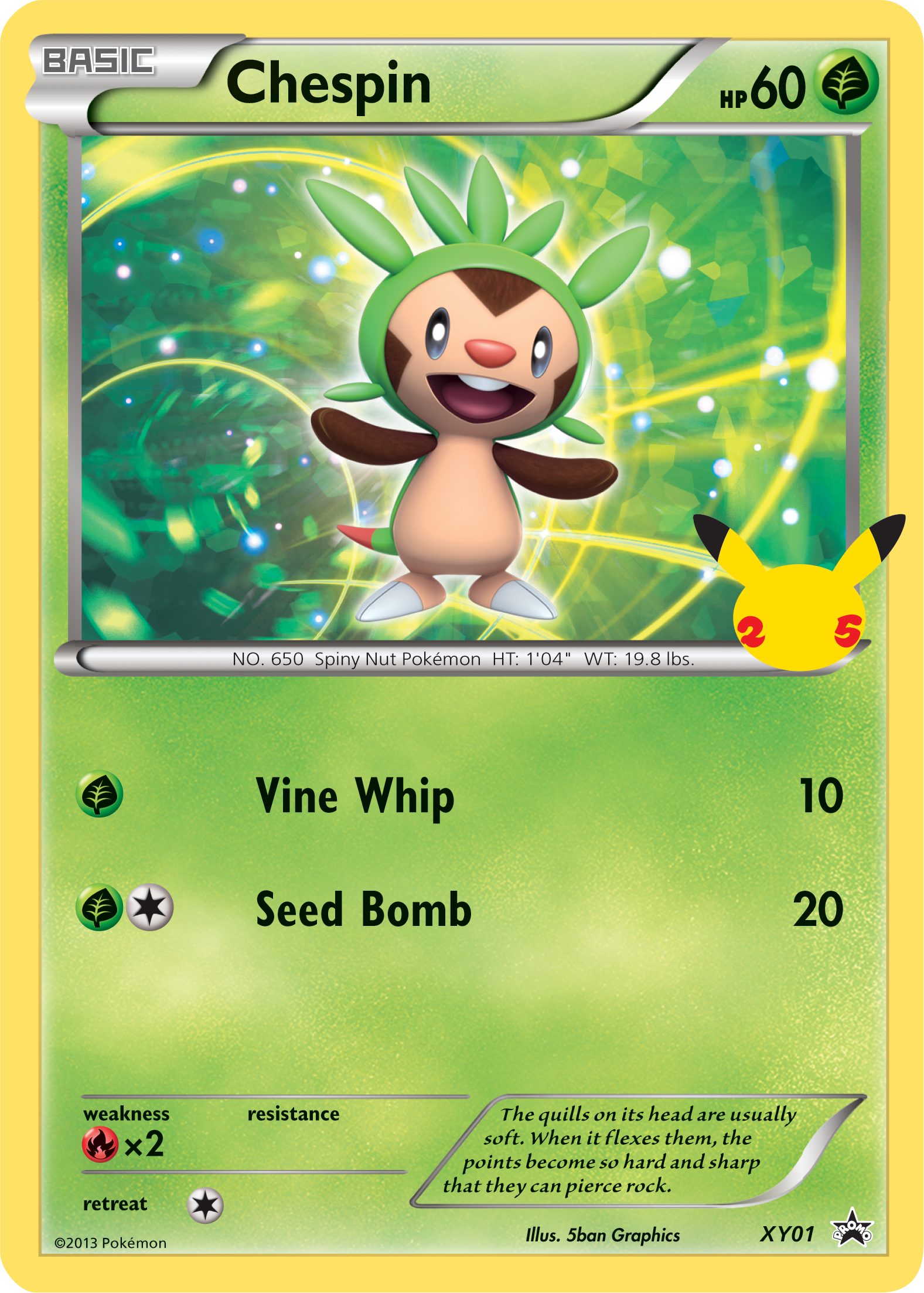 Chespin (XY01) (Jumbo Card) [First Partner Pack] | Gear Gaming Fayetteville