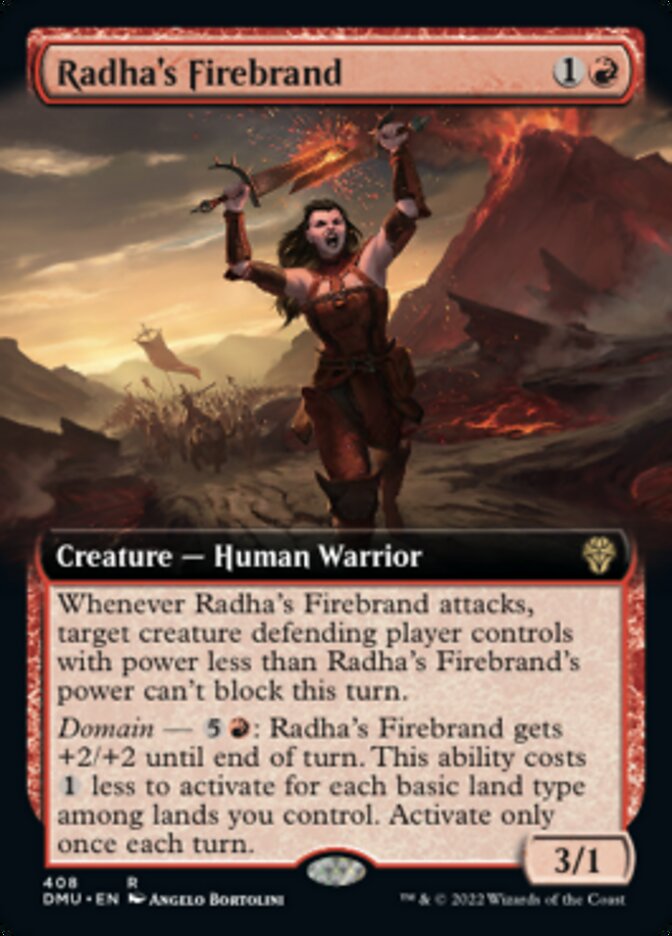Radha's Firebrand (Extended Art) [Dominaria United] | Gear Gaming Fayetteville