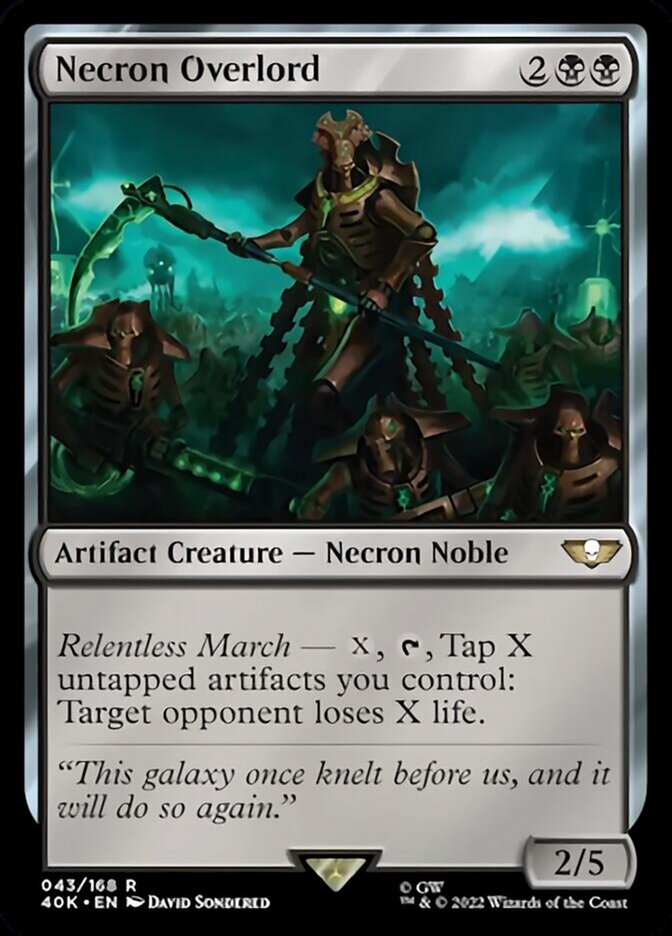 Necron Overlord (Surge Foil) [Warhammer 40,000] | Gear Gaming Fayetteville