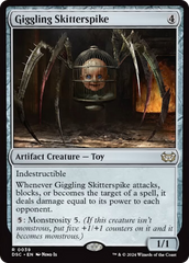 Giggling Skitterspike (Extended Art) [Duskmourn: House of Horror Commander] | Gear Gaming Fayetteville