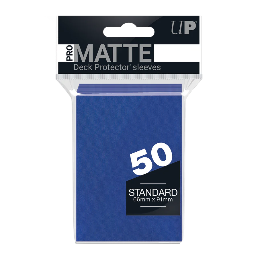 Regular Pro-Matte Sleeves – Blue (50ct) | Gear Gaming Fayetteville